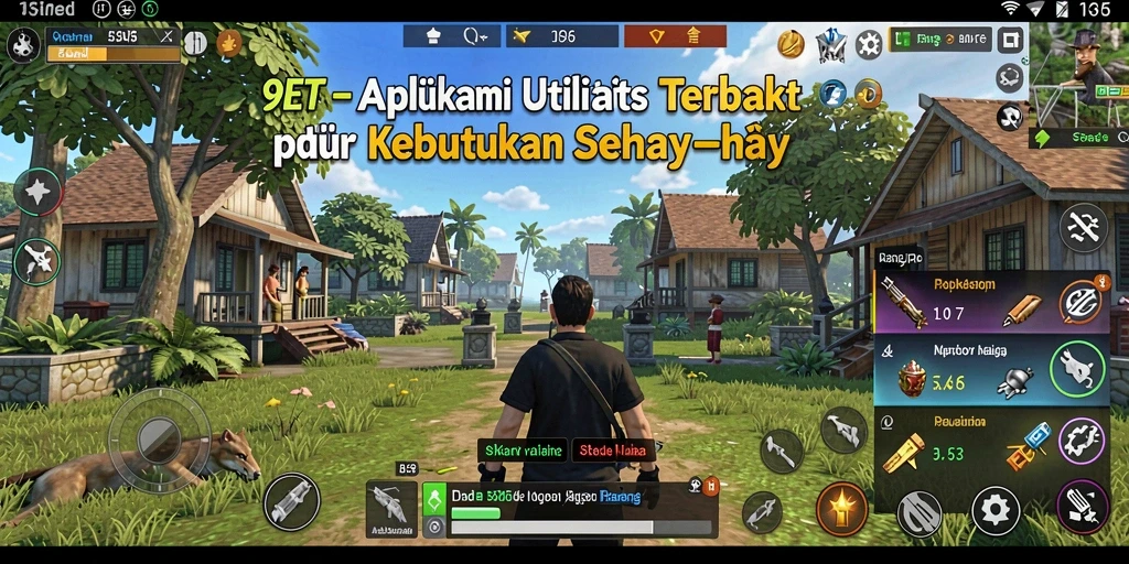 Tampilan utama 9ET dengan fitur utilitas yang lengkap.