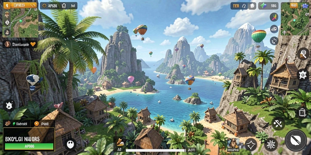 Tampilan gameplay menarik pada AP686 dengan elemen simulasi mendalam.