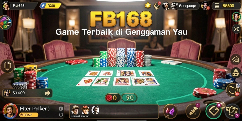 Tampilan gameplay <strong>FB168</strong> yang menarik dan penuh aksi poker.