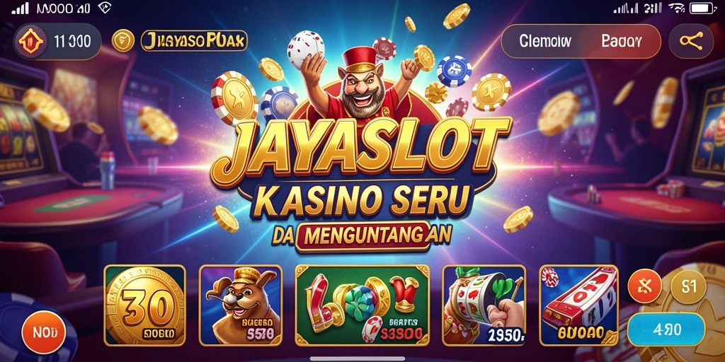 Tampilan menarik dari gameplay <strong>JAYASLOT</strong> dengan berbagai slot yang seru.