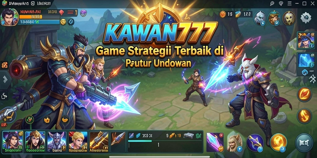 Tampilan gameplay KAWAN777 yang menegangkan dan penuh strategi.