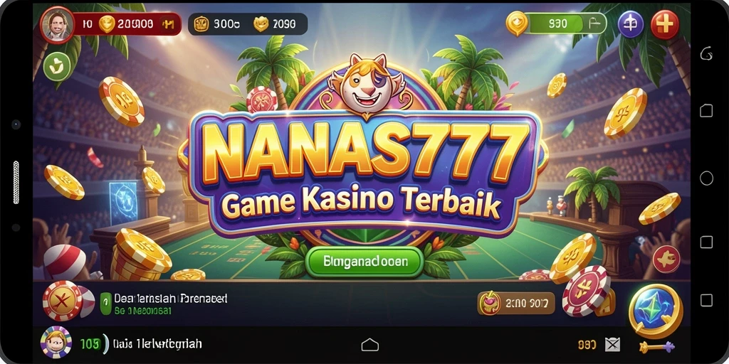 Tangkapan layar dari gameplay seru NANAS777 di kasino online.