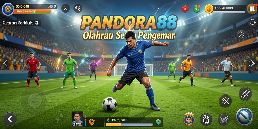 Tampilan gameplay menarik dari PANDORA88 dalam aksi olahraga.