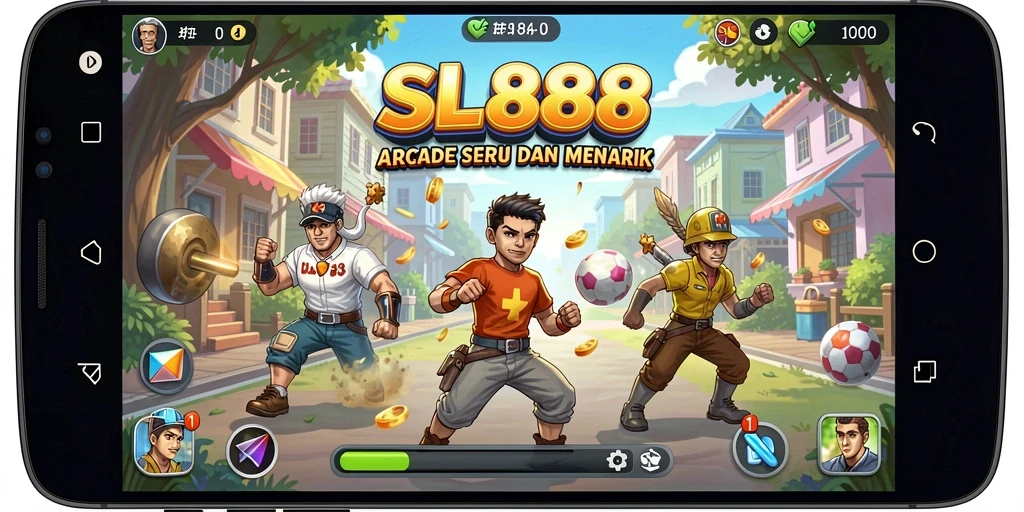 Tampilan gameplay seru dari SL888 yang menantang.