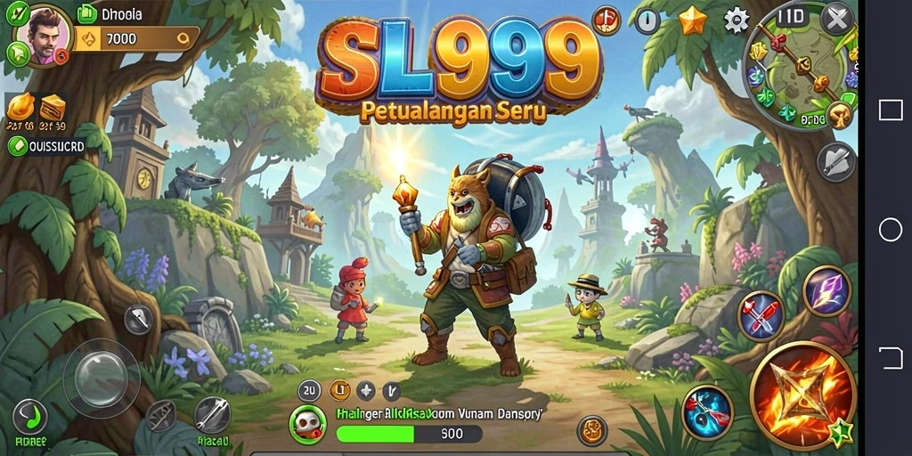 Tampilan gameplay SL999 yang menakjubkan dengan pertarungan seru.