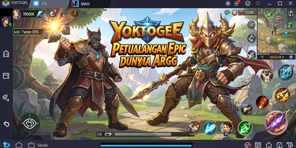 Tangkapan layar aksi seru dalam YOKTOGEL menunjukkan gameplay ARPG yang mendebarkan.
