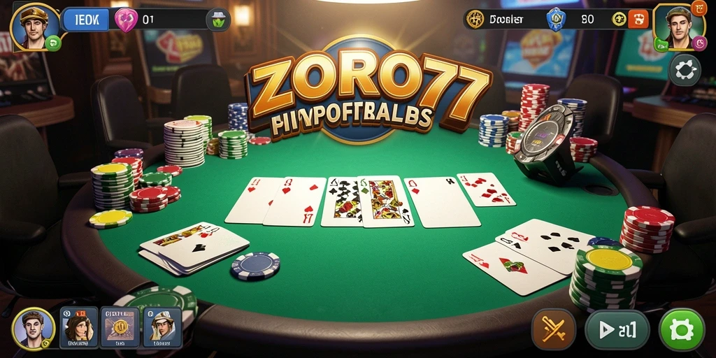 Tangkapan layar menampilkan gameplay seru di ZORO77.